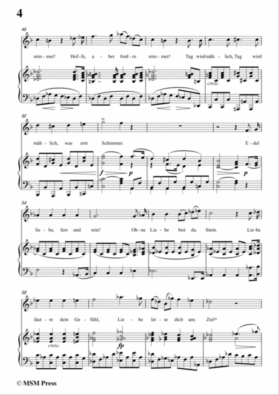 Schubert-Glaube,Hoffnung und Liebe,Op.97,in F Major,for Voice&Piano Voice scores gallery preview page 6