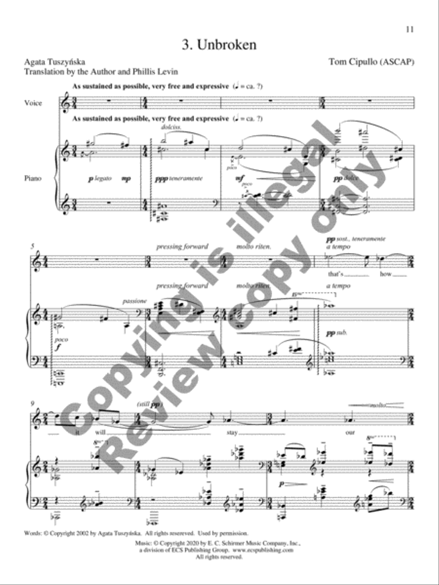Songs for Mezzo-Soprano Songs for Mezzo-Soprano Mezzo-Soprano Voice scores gallery preview page 8