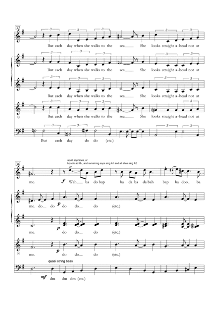 The Girl From Ipanema (garôta De Ipanema) Divisi scores gallery preview page 5