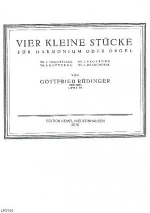 Book cover for Vier kleine Stücke