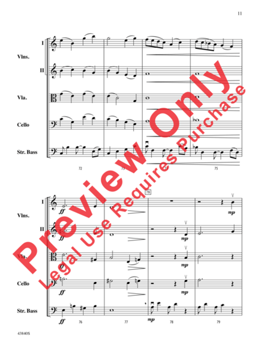 Mystère Mystère String Orchestra scores gallery preview page 12