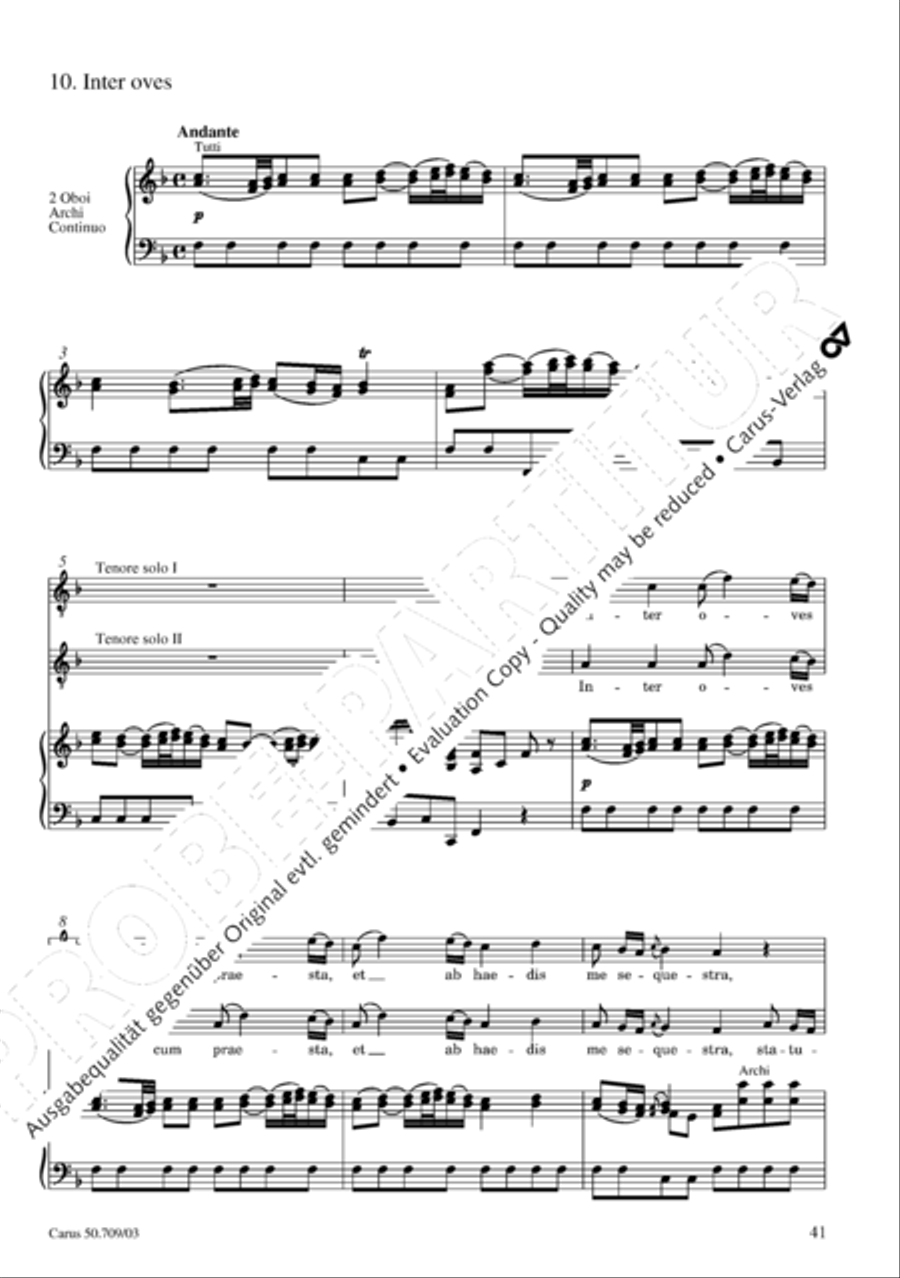 Requiem in E flat major 4-Part scores gallery preview page 42