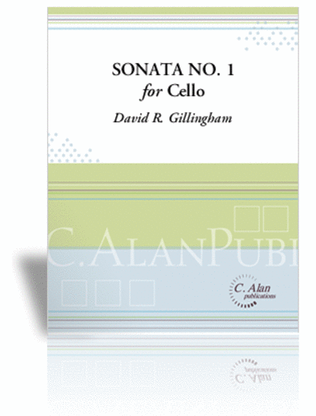 Sonata No. 1 for Cello (score & 1 part)