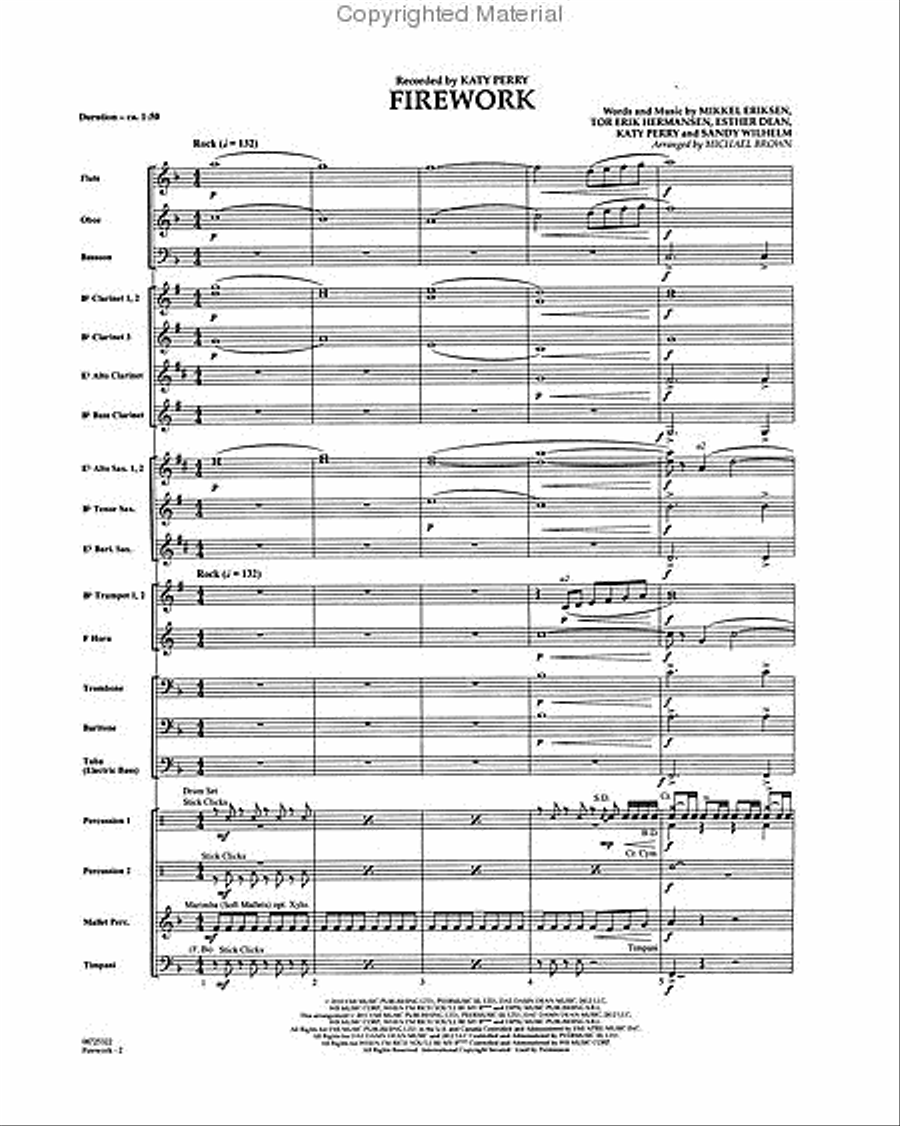 Firework Concert Band scores gallery preview page 2