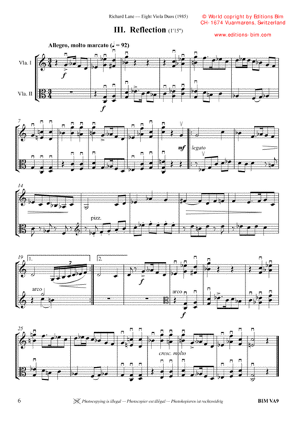 8 Viola Duos