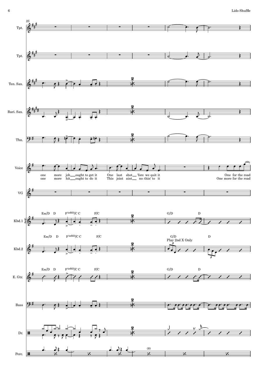 Lido Shuffle Large Ensemble scores gallery preview page 6