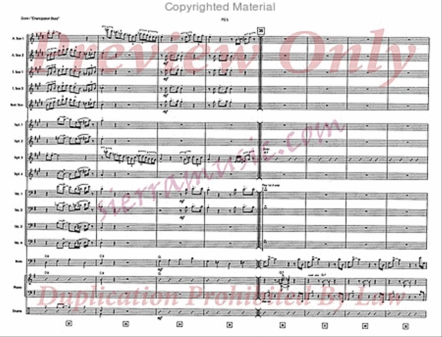 Emancipation Blues Emancipation Blues Big Band scores gallery preview page 6