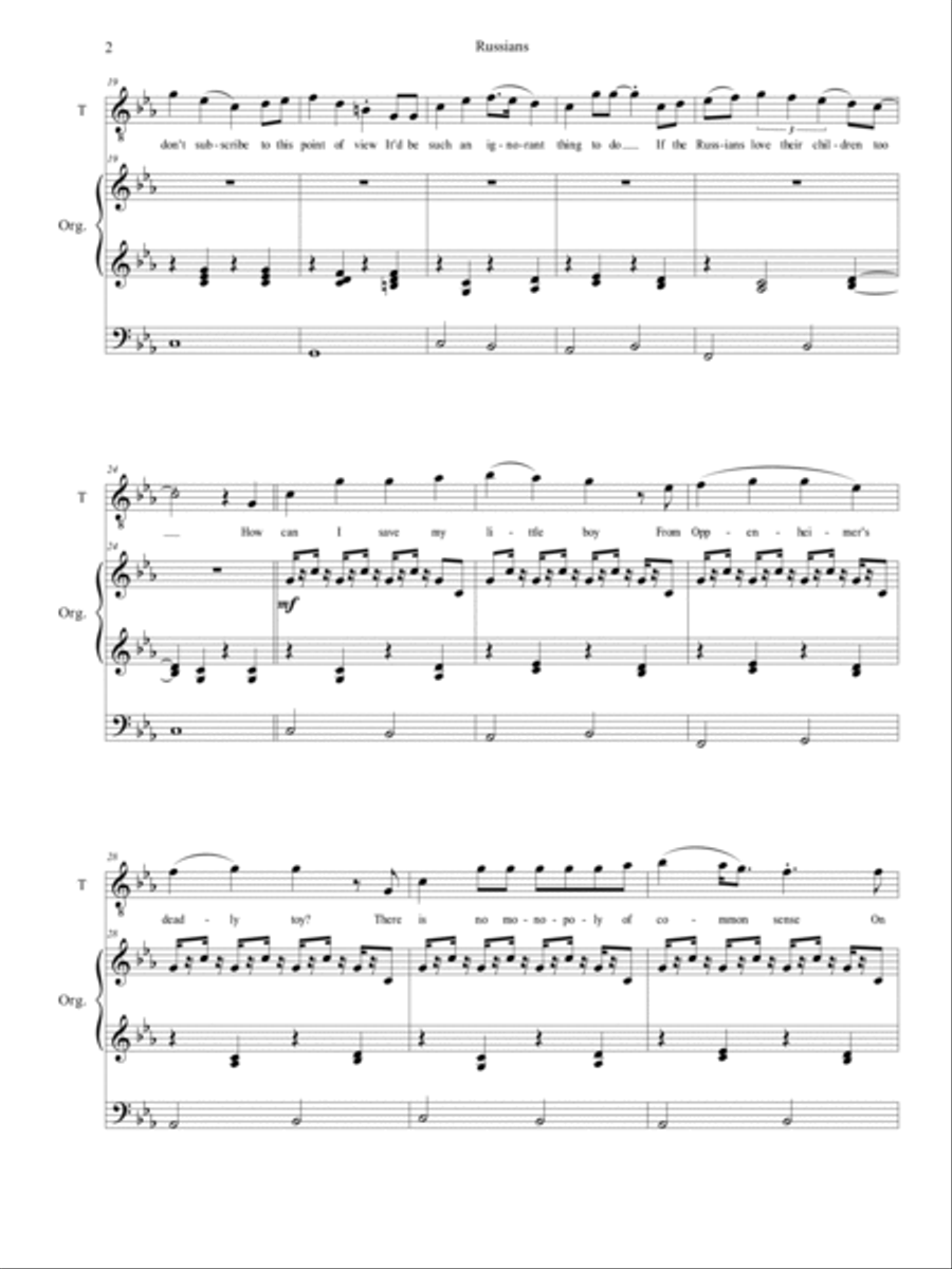 Russians Voice scores gallery preview page 3