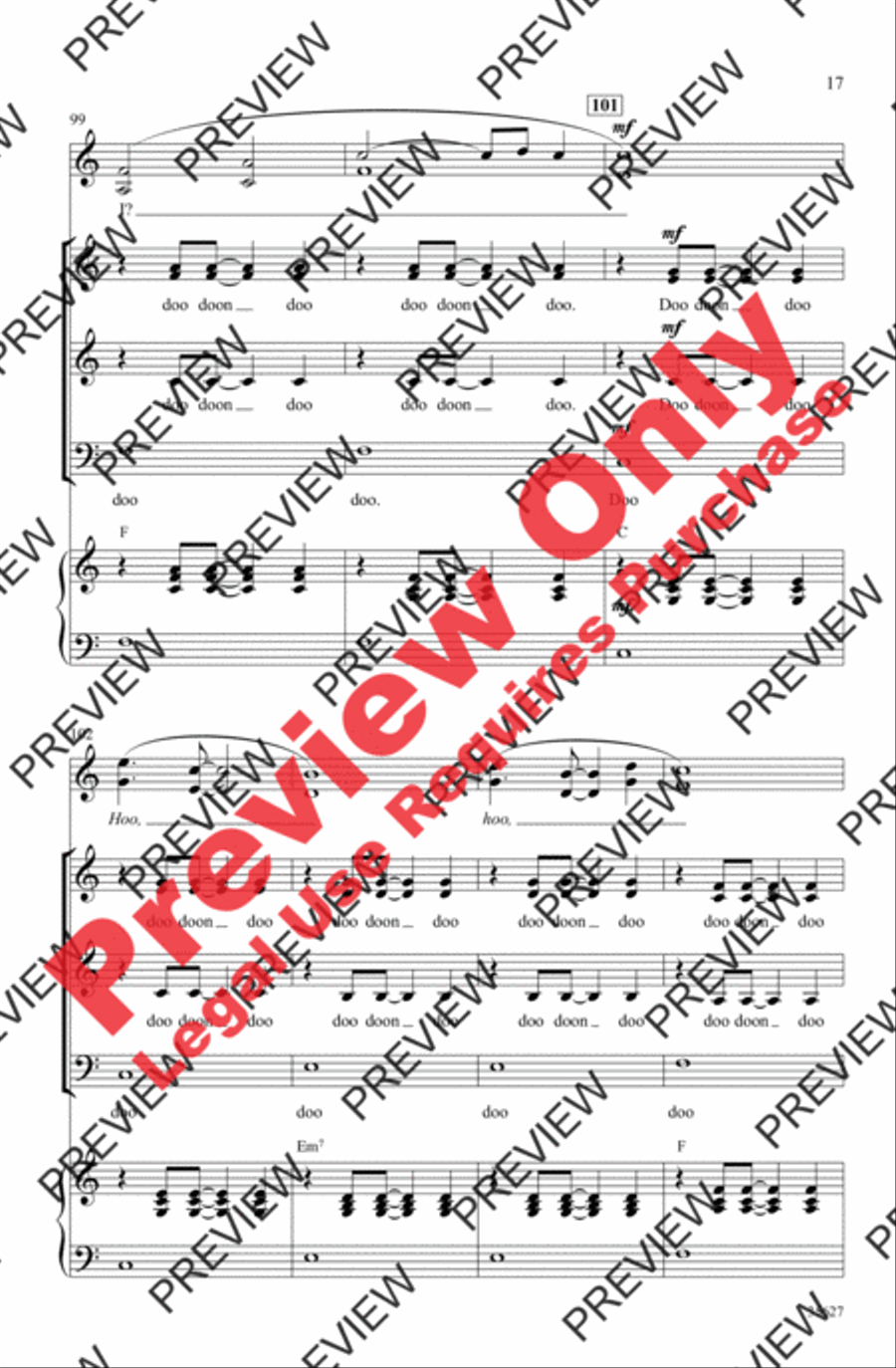 Over the Rainbow Over the Rainbow 3-Part scores gallery preview page 17