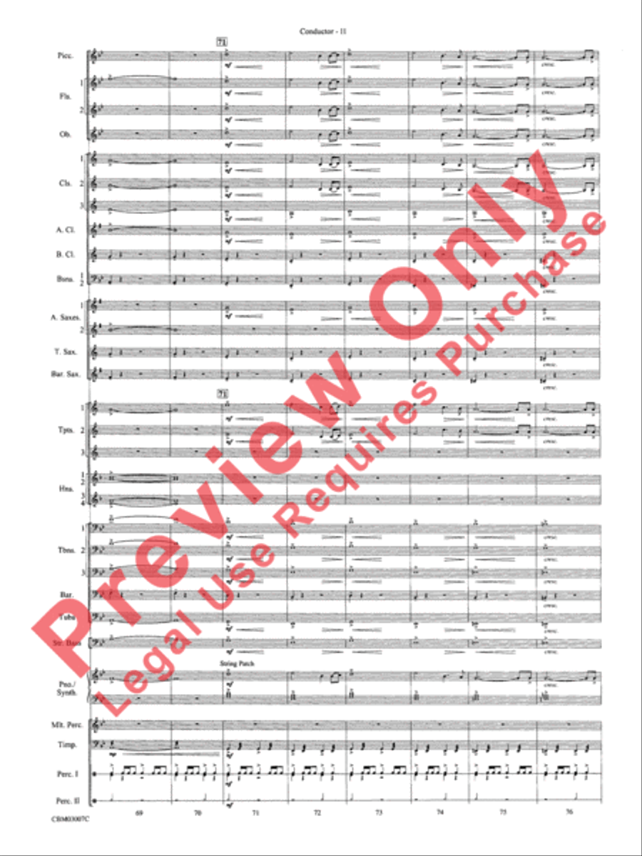 The Lord of the Rings: The Two Towers, Symphonic Suite from Concert Band scores gallery preview page 14