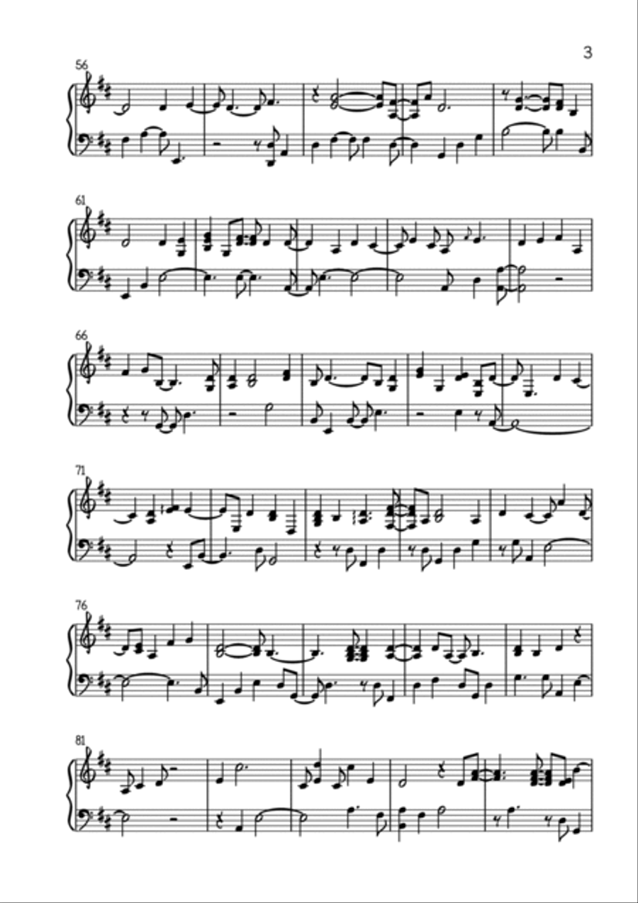 None But Jesus Piano, Vocal, Guitar scores gallery preview page 3