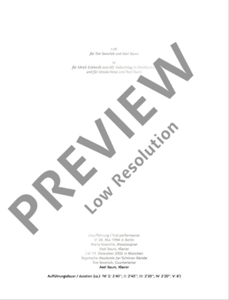Five Songs Five Songs Mezzo-Soprano Voice scores gallery preview page 4