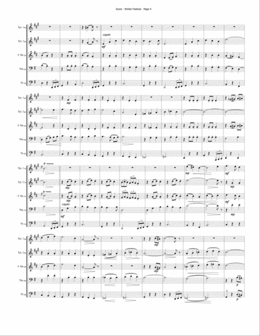 Winter Festival Brass Ensemble scores gallery preview page 4