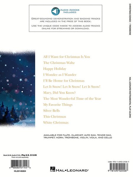 Christmas Songs for Trombone image number null