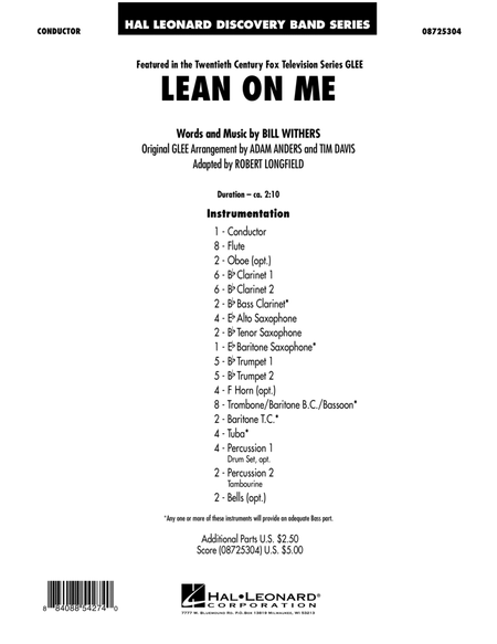 Lean On Me - Full Score image number null