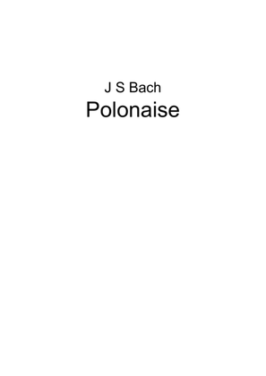 polonaise by JS Bach arr for guitar by Armando Garcia (C) 2015