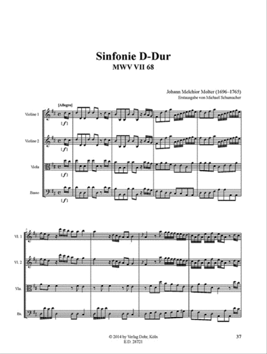 Sinfonien Nr. 66, 67 & 68 Orchestra scores gallery preview page 4