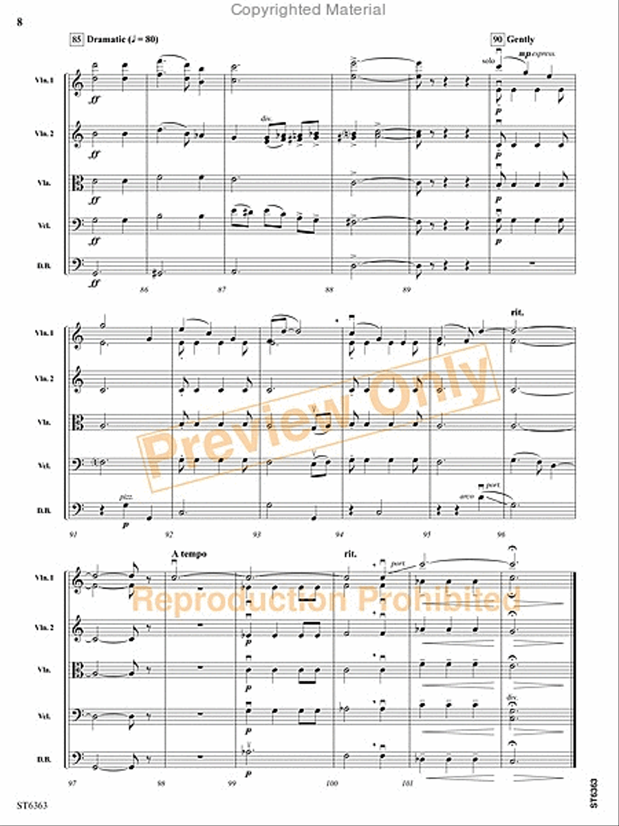 Silent Night String Orchestra scores gallery preview page 9