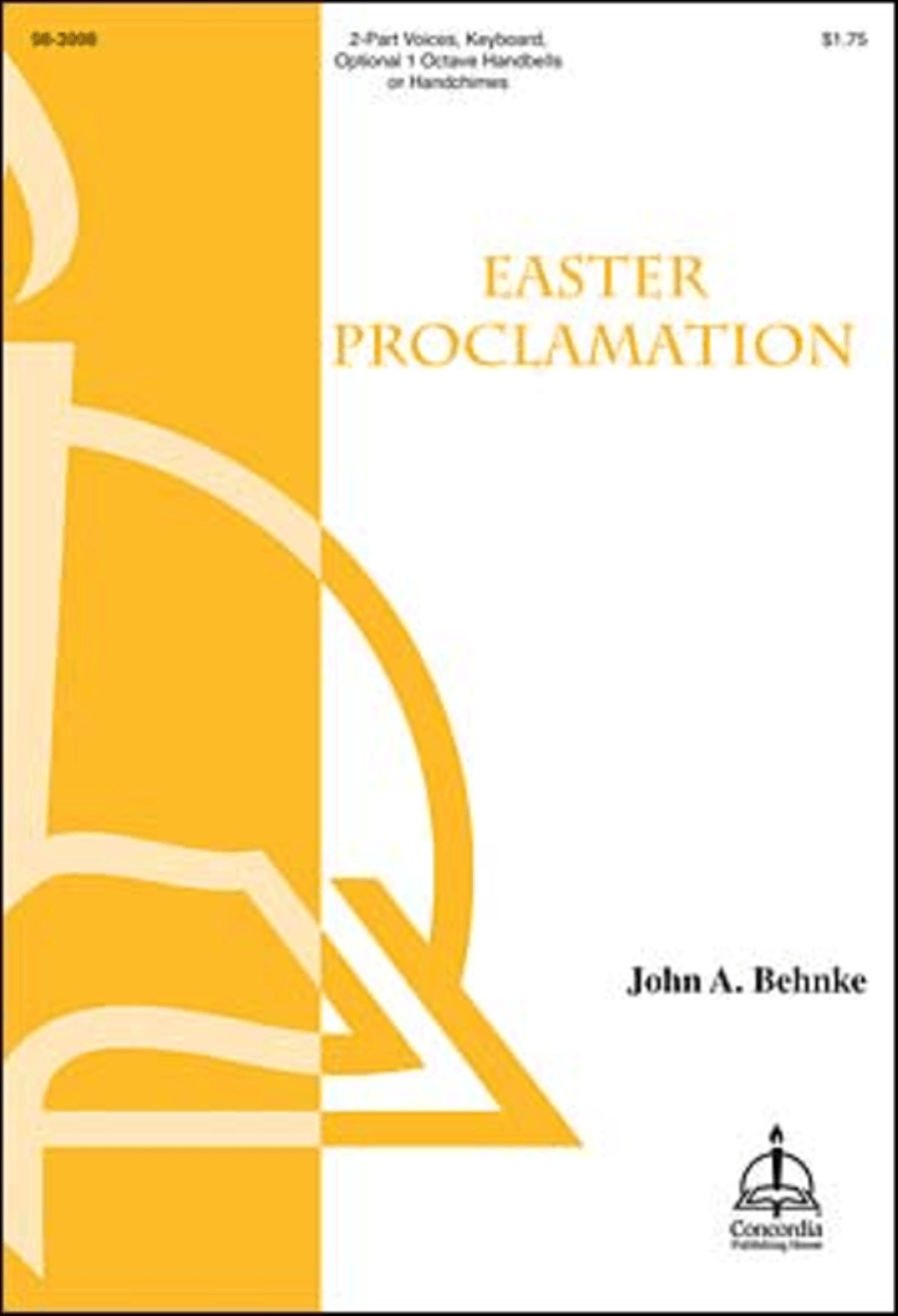 Easter Proclamation 2-Part scores gallery preview page 1