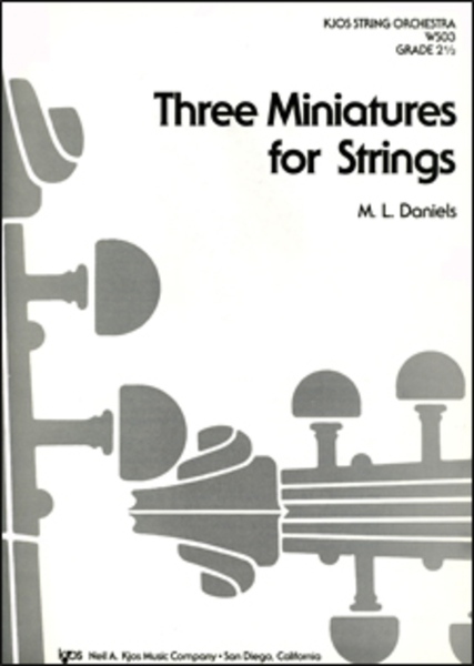 Three Miniatures For Strings - Score