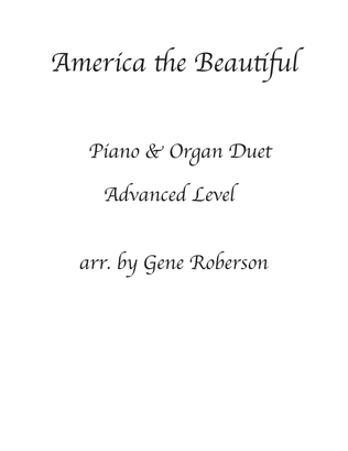 Book cover for America the Beautiful Organ Piano Duet