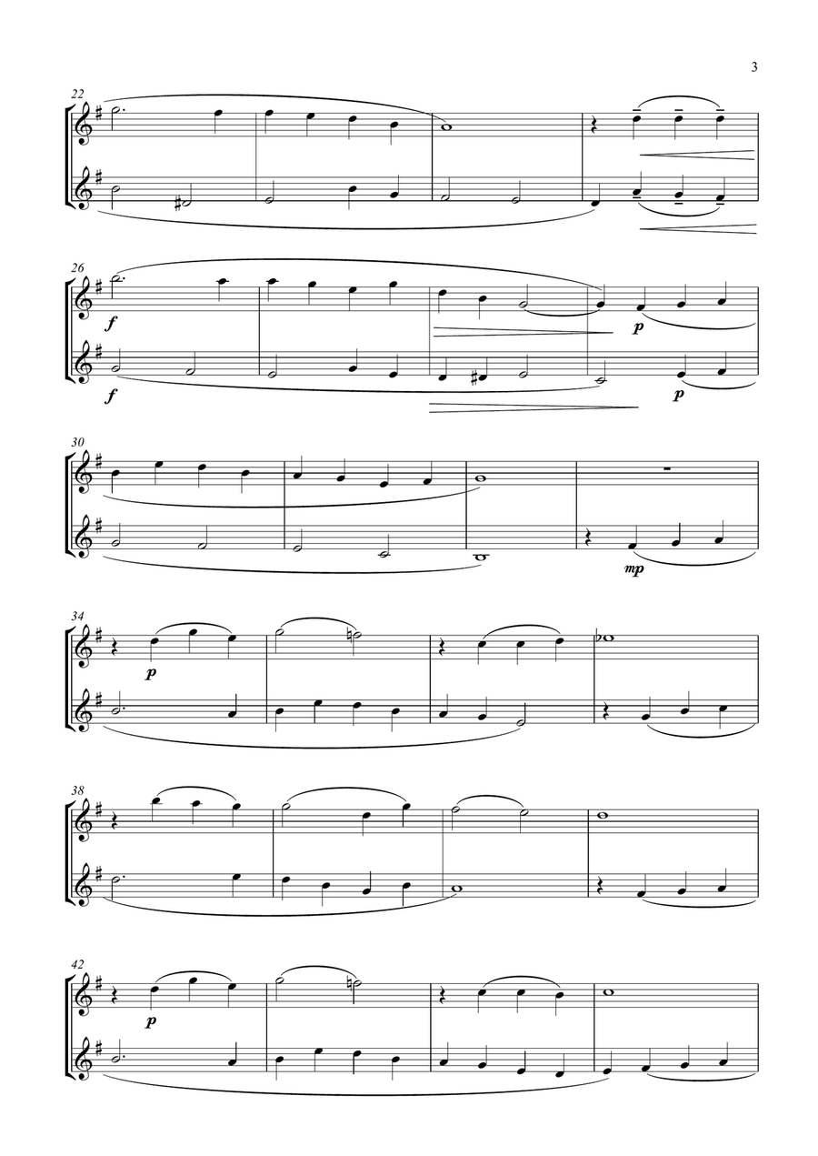 Danny Boy. Violin Duet String Duet scores gallery preview page 3