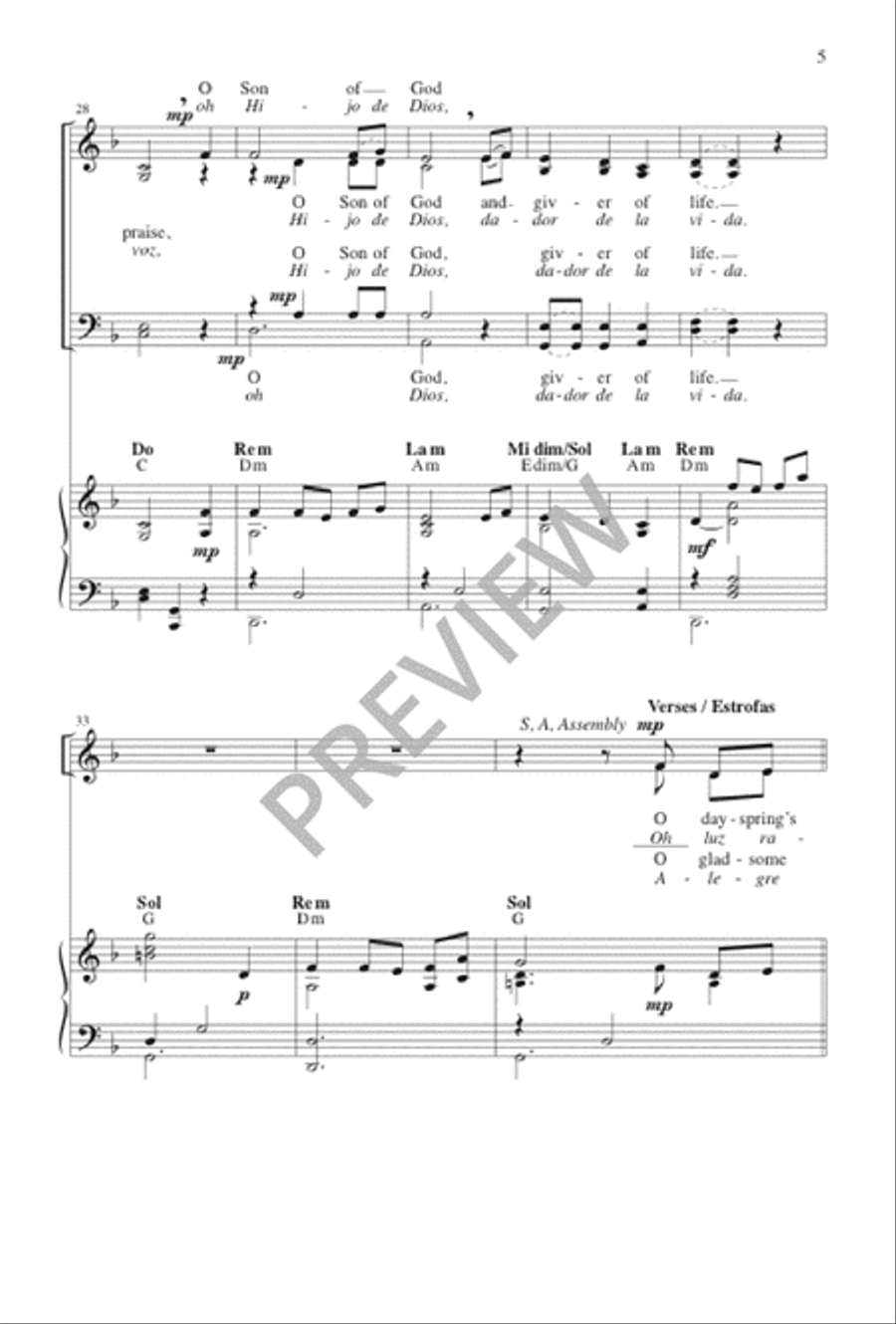 Alegre Luz 4-Part scores gallery preview page 5