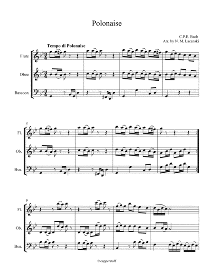 Polonaise Woodwind Trio scores gallery preview page 2