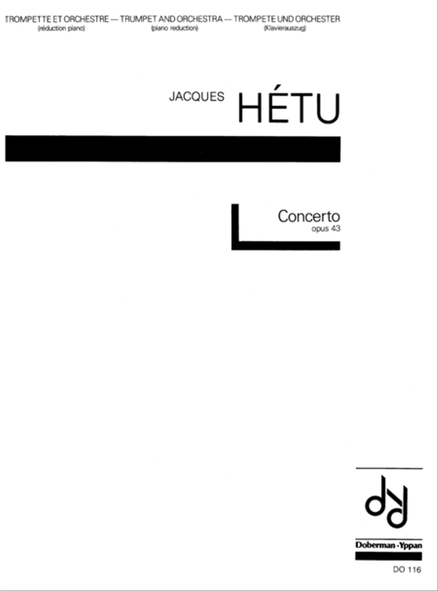 Concerto pour trompette, opus 43 (réduction de piano) Piano Solo scores gallery preview page 1