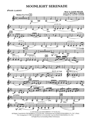 Moonlight Serenade: B-flat Bass Clarinet