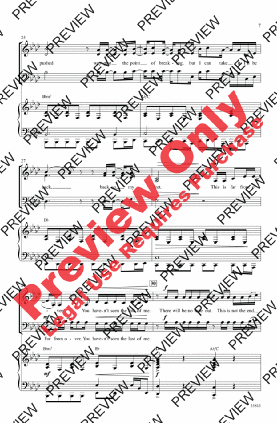 You Haven't Seen the Last of Me 3-Part scores gallery preview page 6