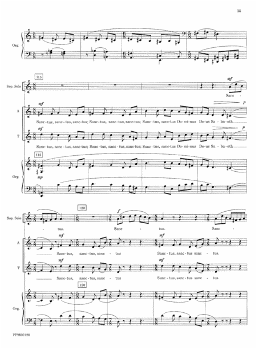 Transfiguration: An Ecumenical Mass Divisi scores gallery preview page 18