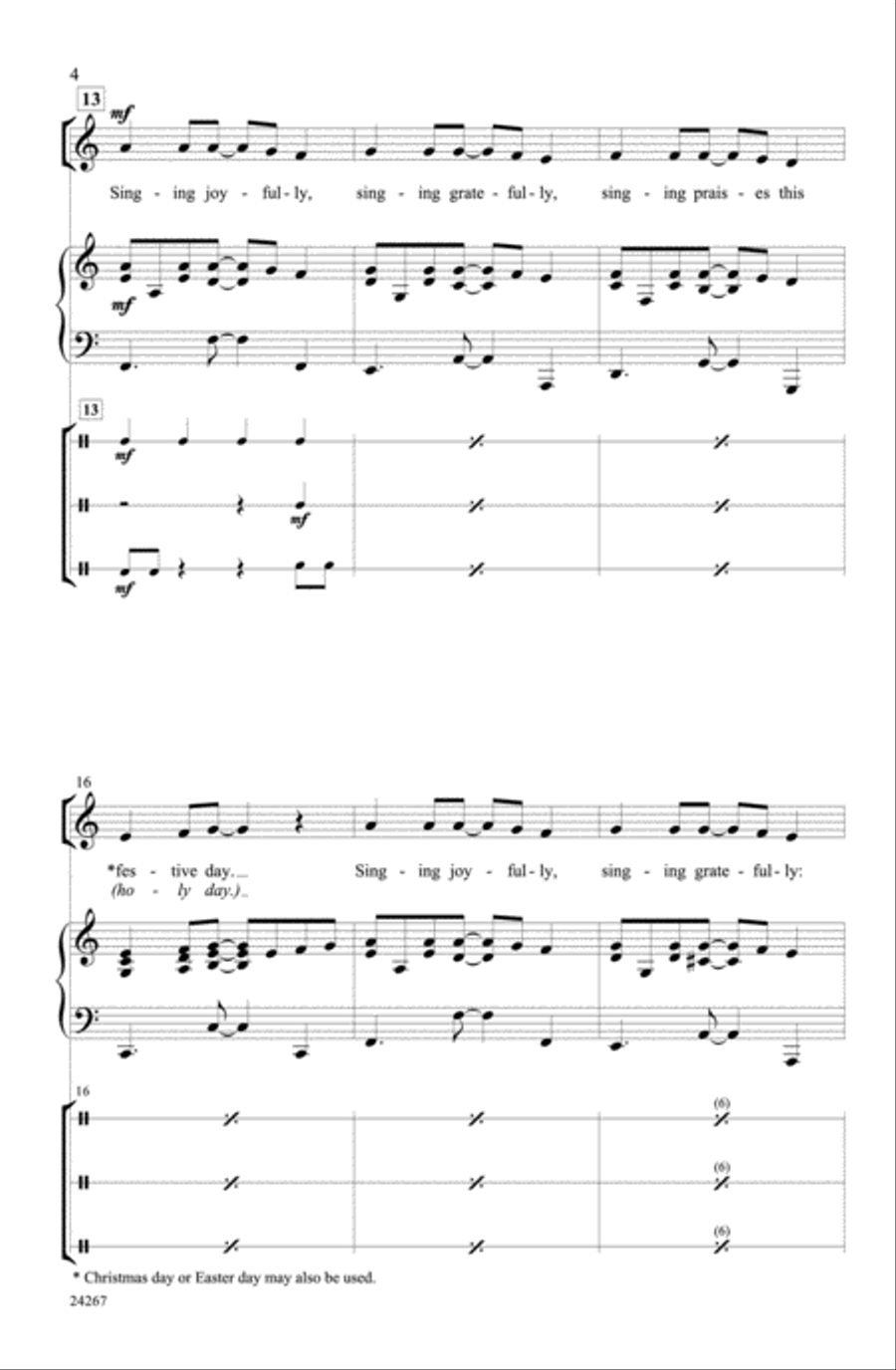 Gaudeamus Hodie 2-Part scores gallery preview page 3