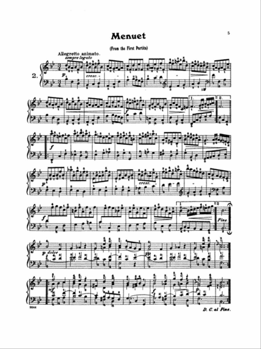 Bach: Twenty One Favorite Pieces Piano Solo scores gallery preview page 1