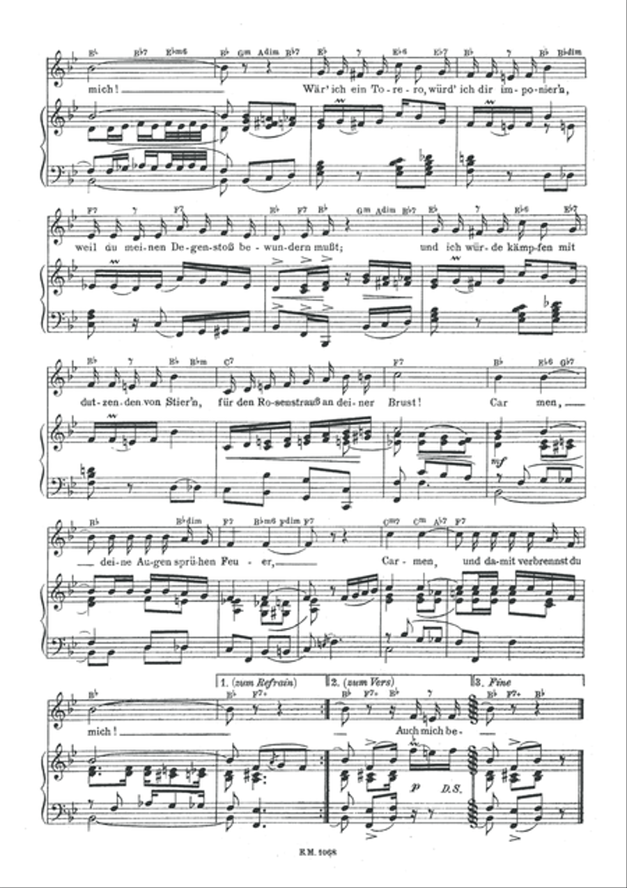 Carmen Piano, Vocal scores gallery preview page 4