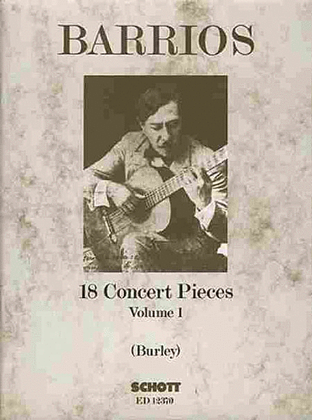 Book cover for 18 Concert Pieces for Solo Guitar – Volume 1