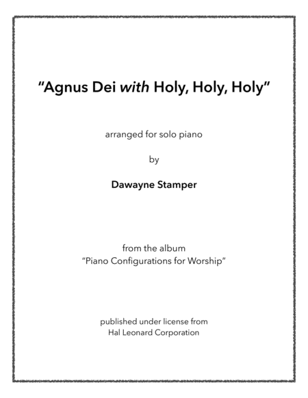 Agnus Dei with Holy, Holy, Holy image number null