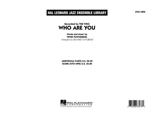Who Are You - Conductor Score (Full Score)