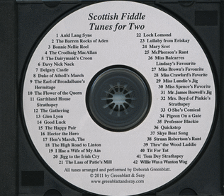 Book cover for Scottish Fiddle Tunes for Two Violins CD