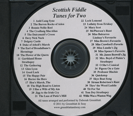 Scottish Fiddle Tunes for Two Violins CD image number null