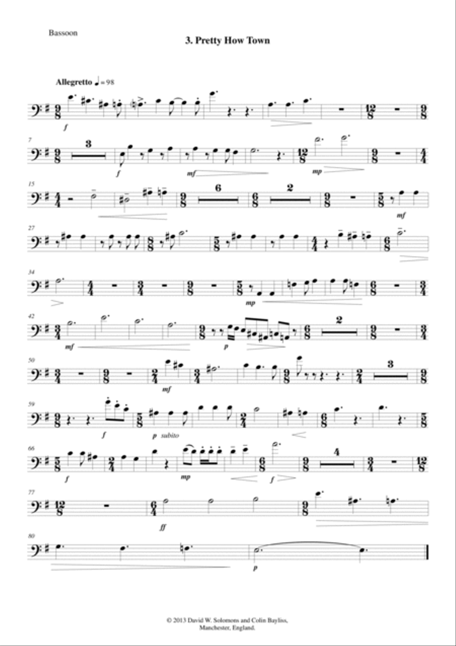 Pretty how town for chamber orchestra Chamber Orchestra scores gallery preview page 6