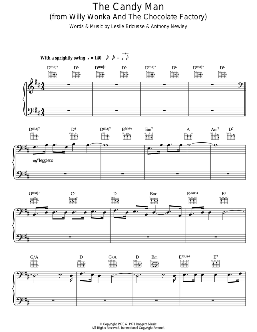 The Candy Man The Candy Man Voice scores gallery preview page 1