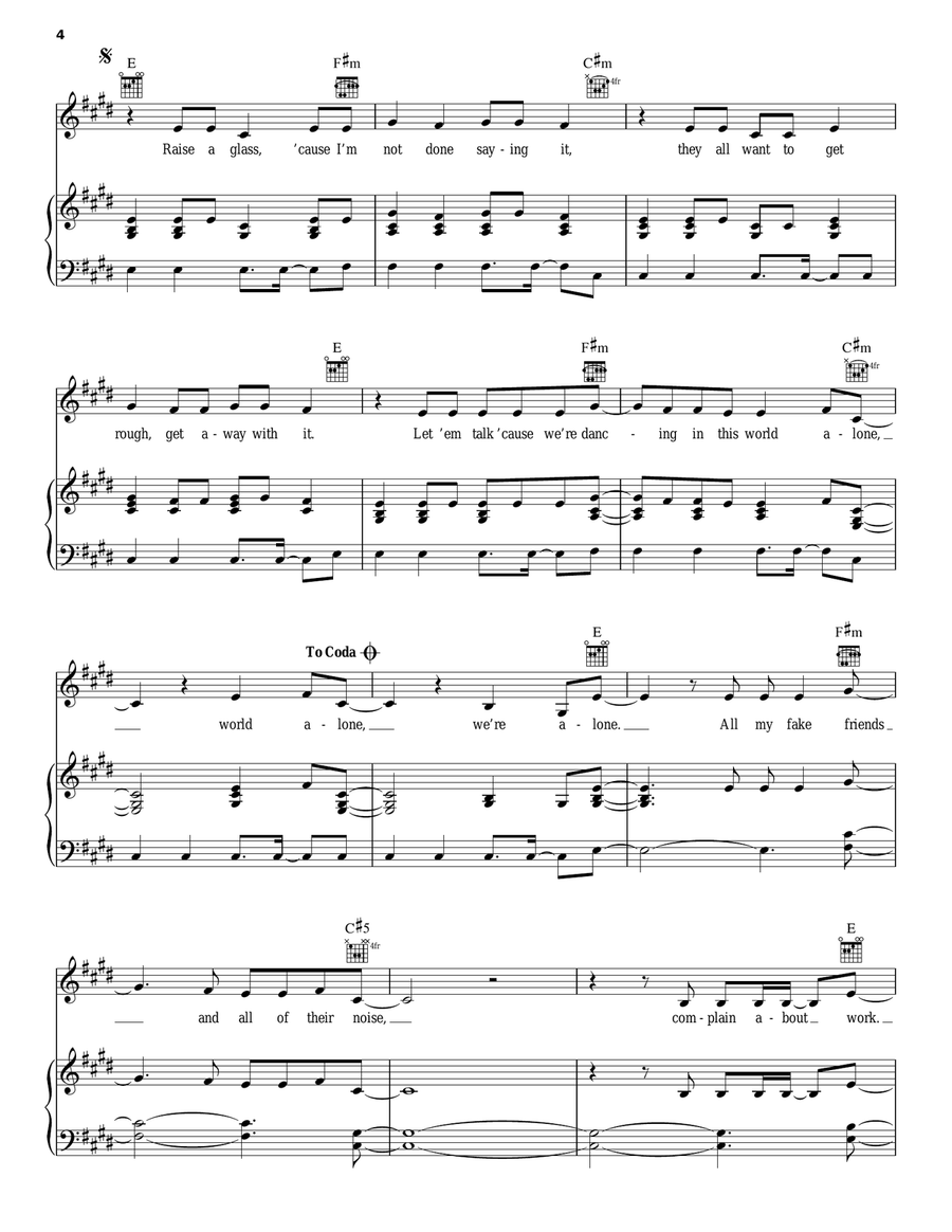 A World Alone A World Alone Acoustic Guitar scores gallery preview page 4