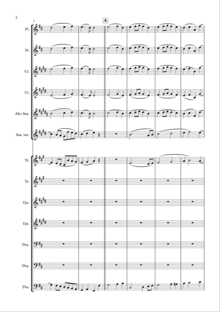 Beethoven - Ode to Joy - Symphony 9 for Wind Band Concert Band scores gallery preview page 2
