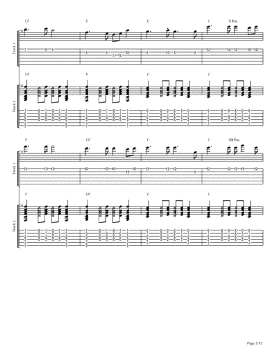 Melody in C Major Large Ensemble scores gallery preview page 2