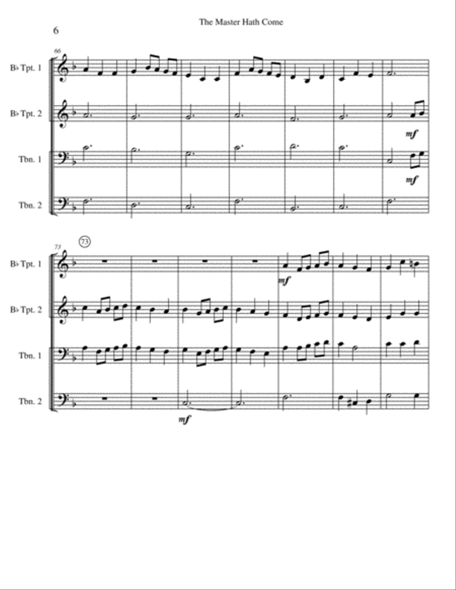 The Ash Grove Brass Ensemble scores gallery preview page 6