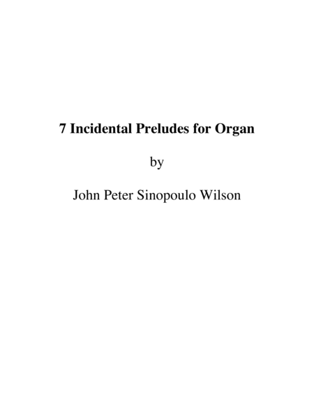 7 Preludes for Organ