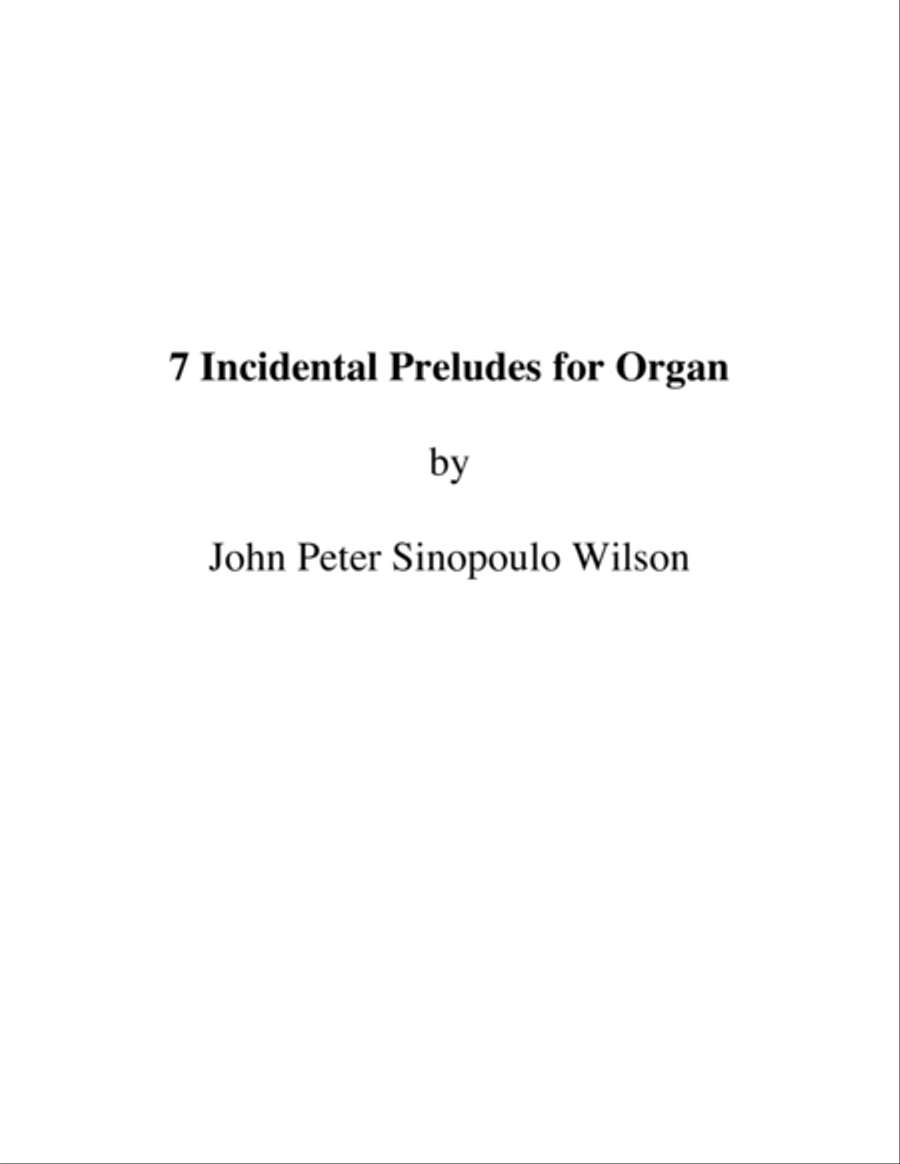 7 Preludes for Organ 7 Preludes for Organ Organ Solo scores gallery preview page 1