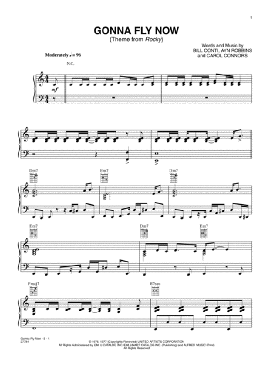 Rocky Balboa: The Best of Rocky Piano, Vocal, Guitar scores gallery preview page 3