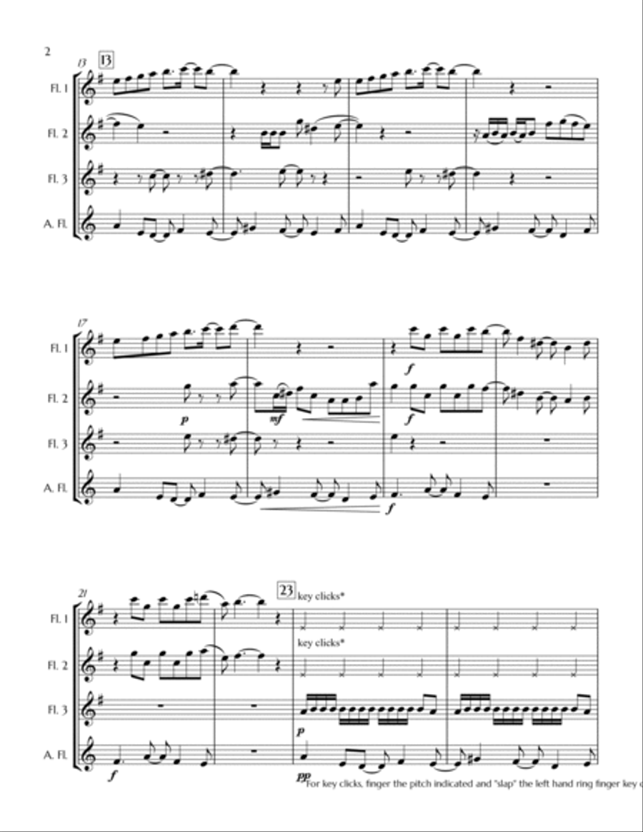 We Don't Talk About Bruno Woodwind Quartet scores gallery preview page 3